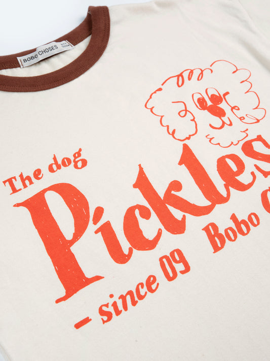 復古Pickles狗狗米白色T恤