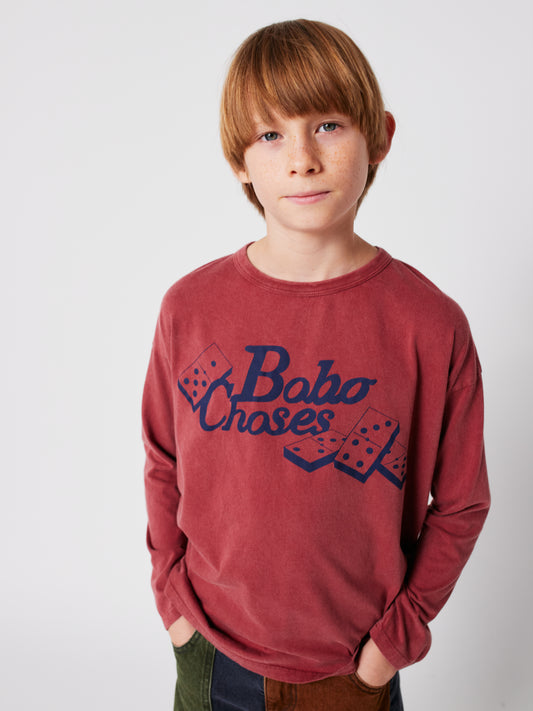 多米諾骨牌長袖T恤