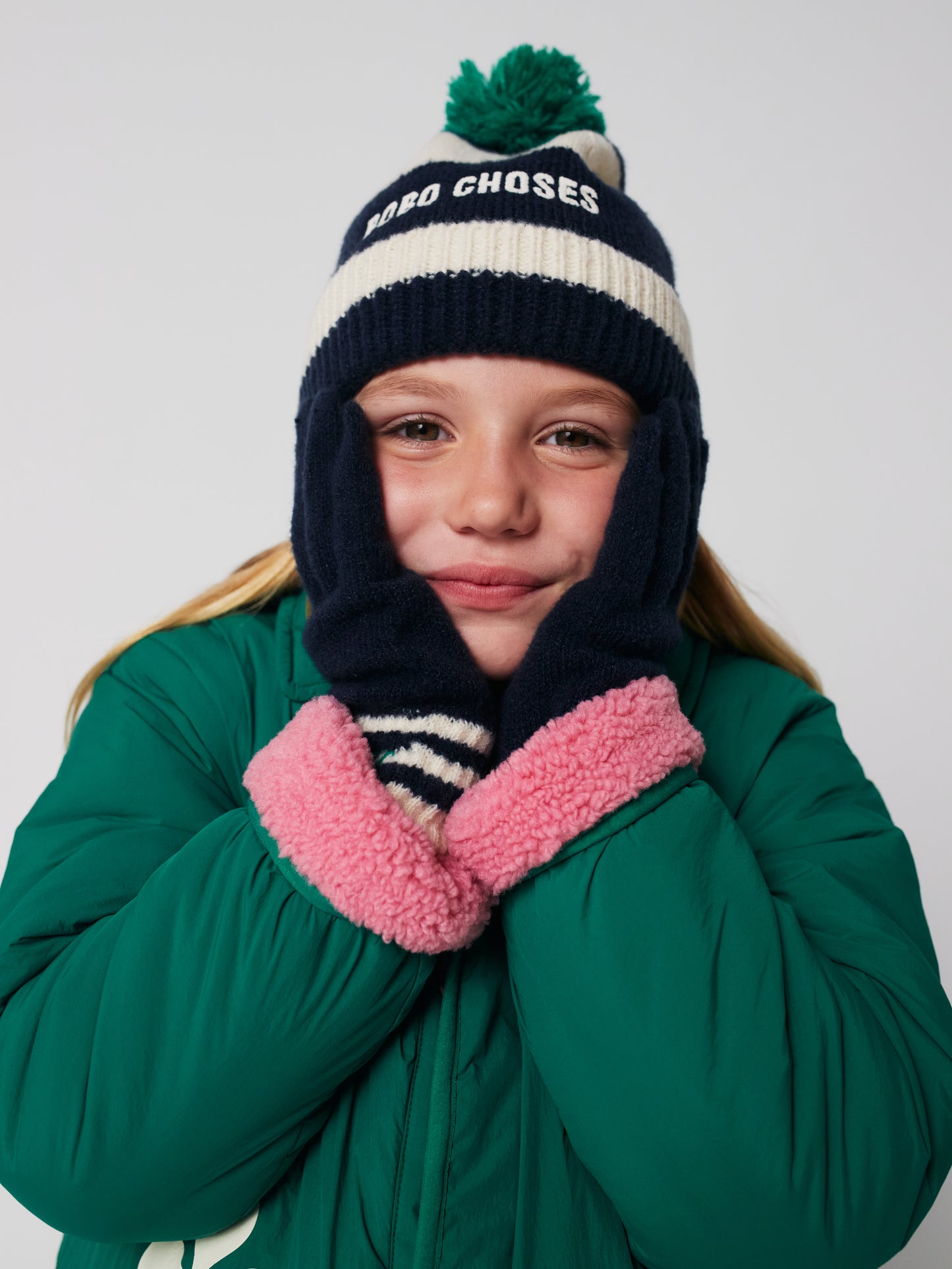 Bobo Choses藍白條紋毛帽