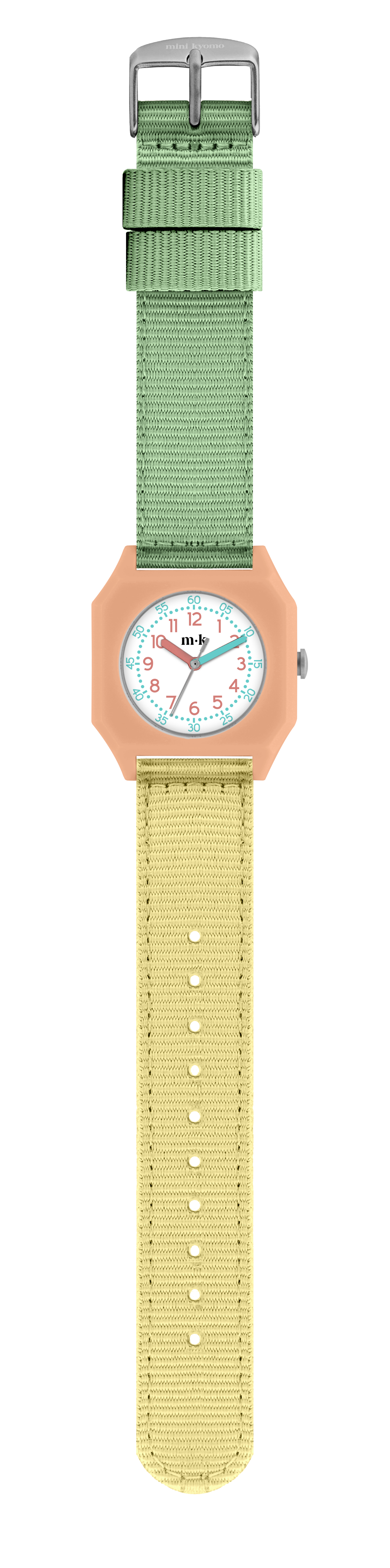 Mini Kyomo Watercolor Watch 水彩杏桃綠腕錶