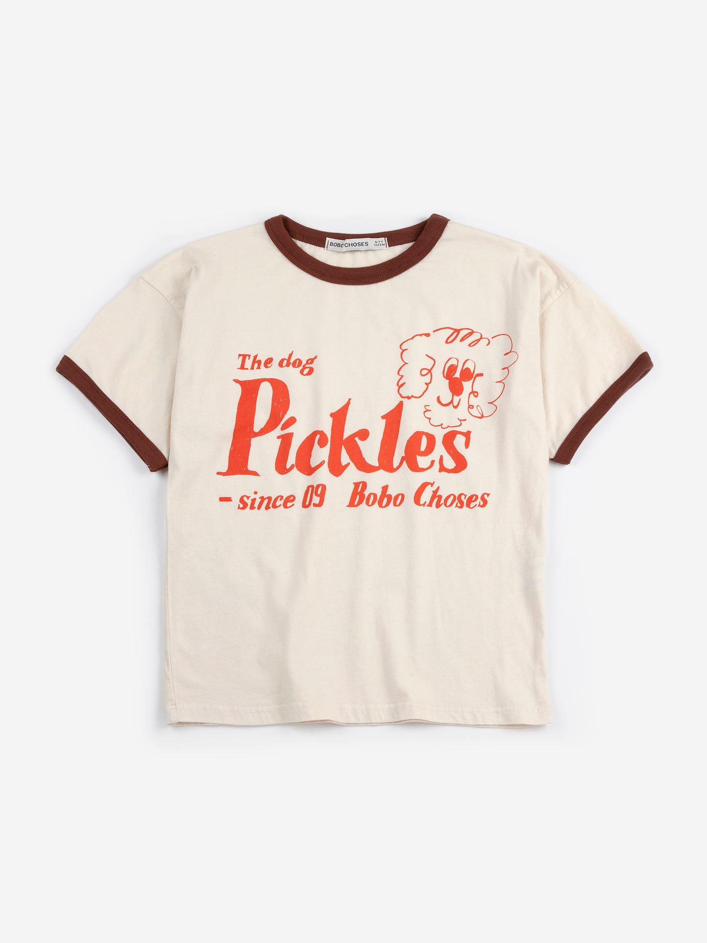 復古Pickles狗狗米白色Ｔ恤