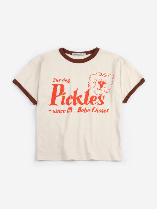 復古Pickles狗狗米白色Ｔ恤