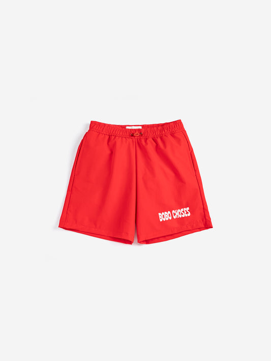 Bobo Choses紅色兒童泳褲