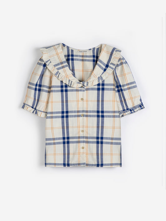 Fun Tartan 拼色格紋領襯衫