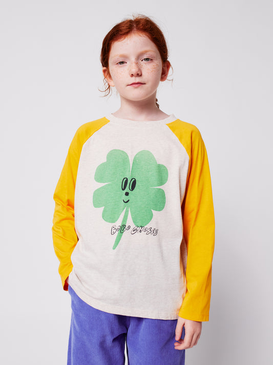 幸運草長袖棒球Ｔ恤