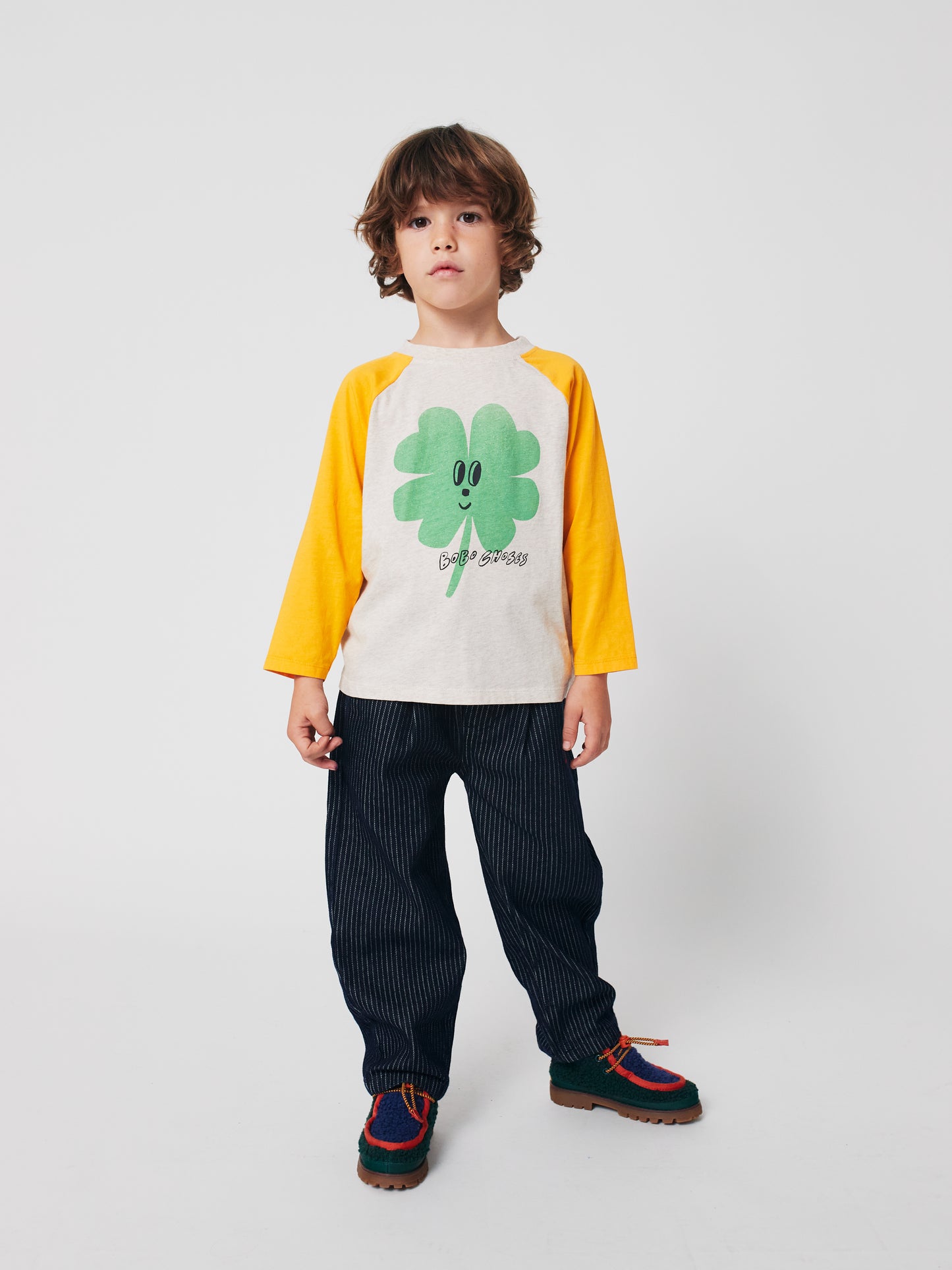 Tic Tac Toe條紋丹寧長褲