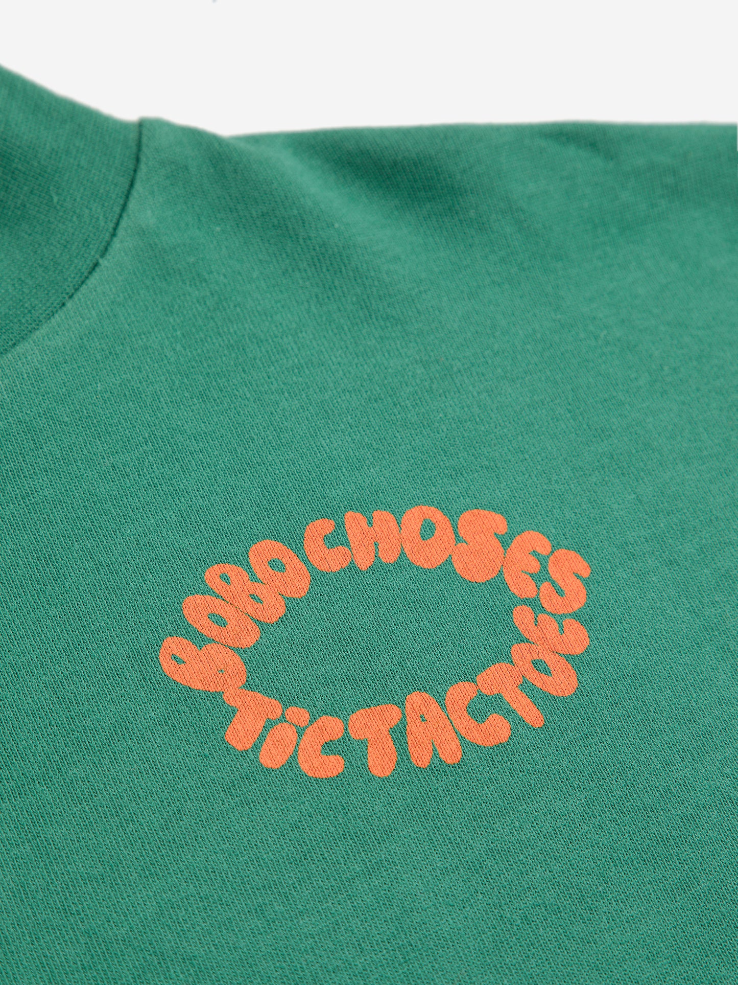 Tic Tac Toe 綠色高領學院風長袖Ｔ恤