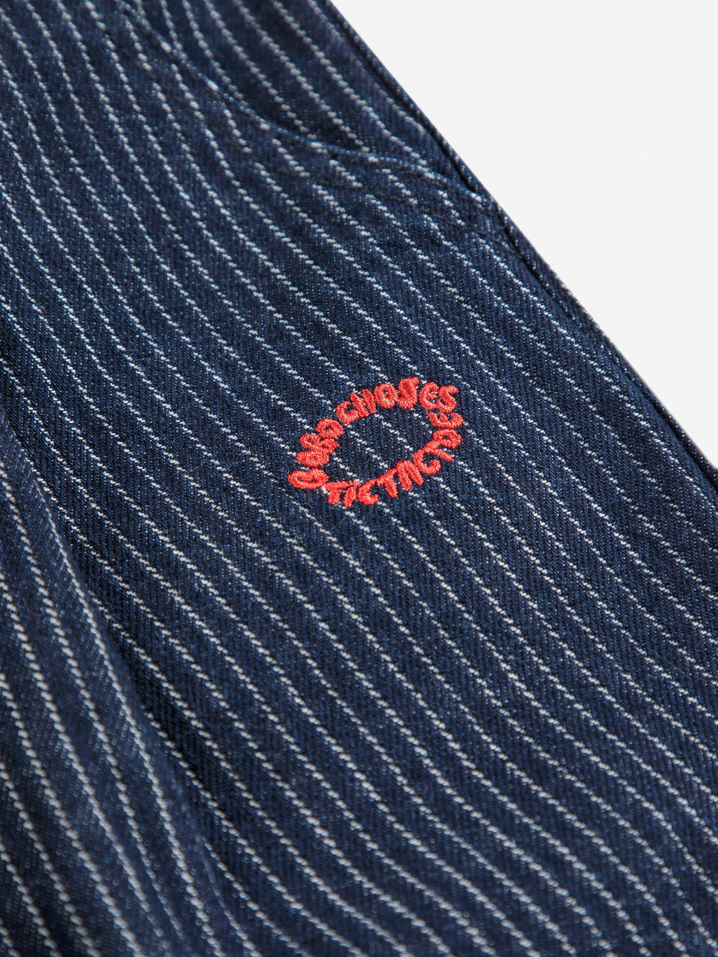 Tic Tac Toe條紋丹寧長褲