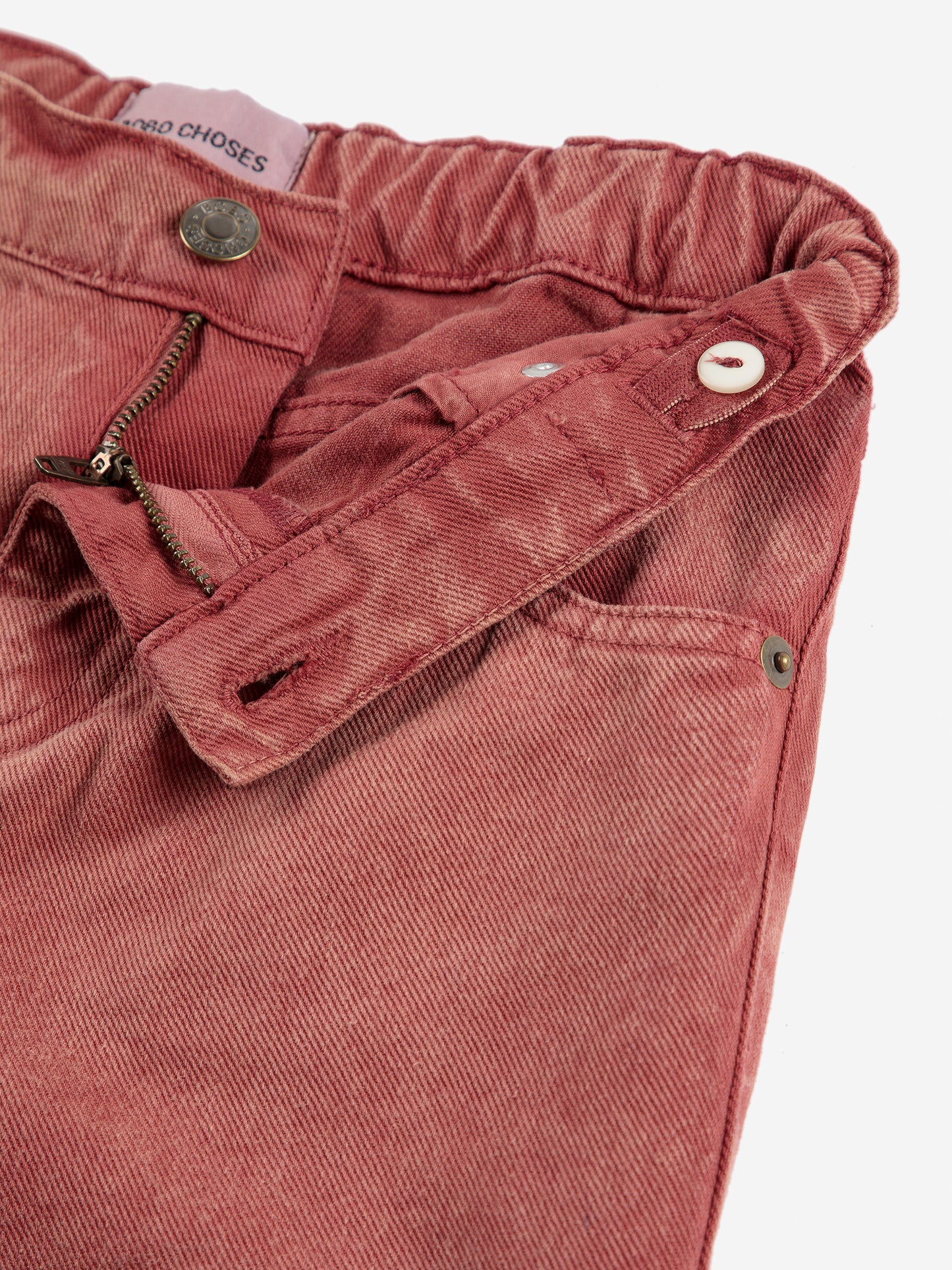 Bobo Choses磚紅丹寧牛仔長褲