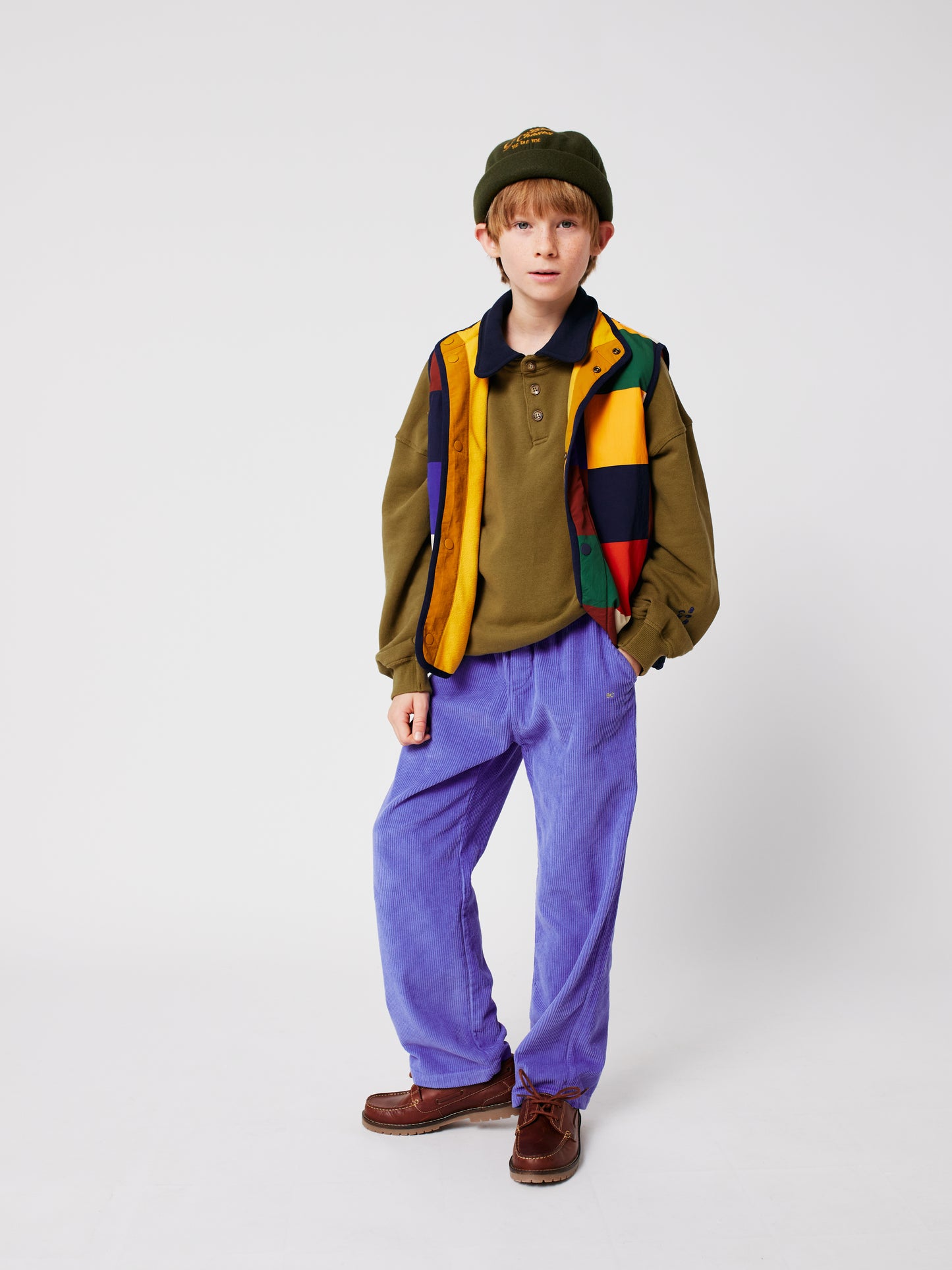 BC紫羅蘭燈芯絨長褲