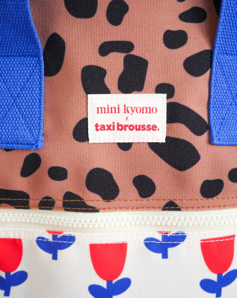 精選預售中Mini Kyomo × Taxi Brousse 撞色豹紋聯名背包