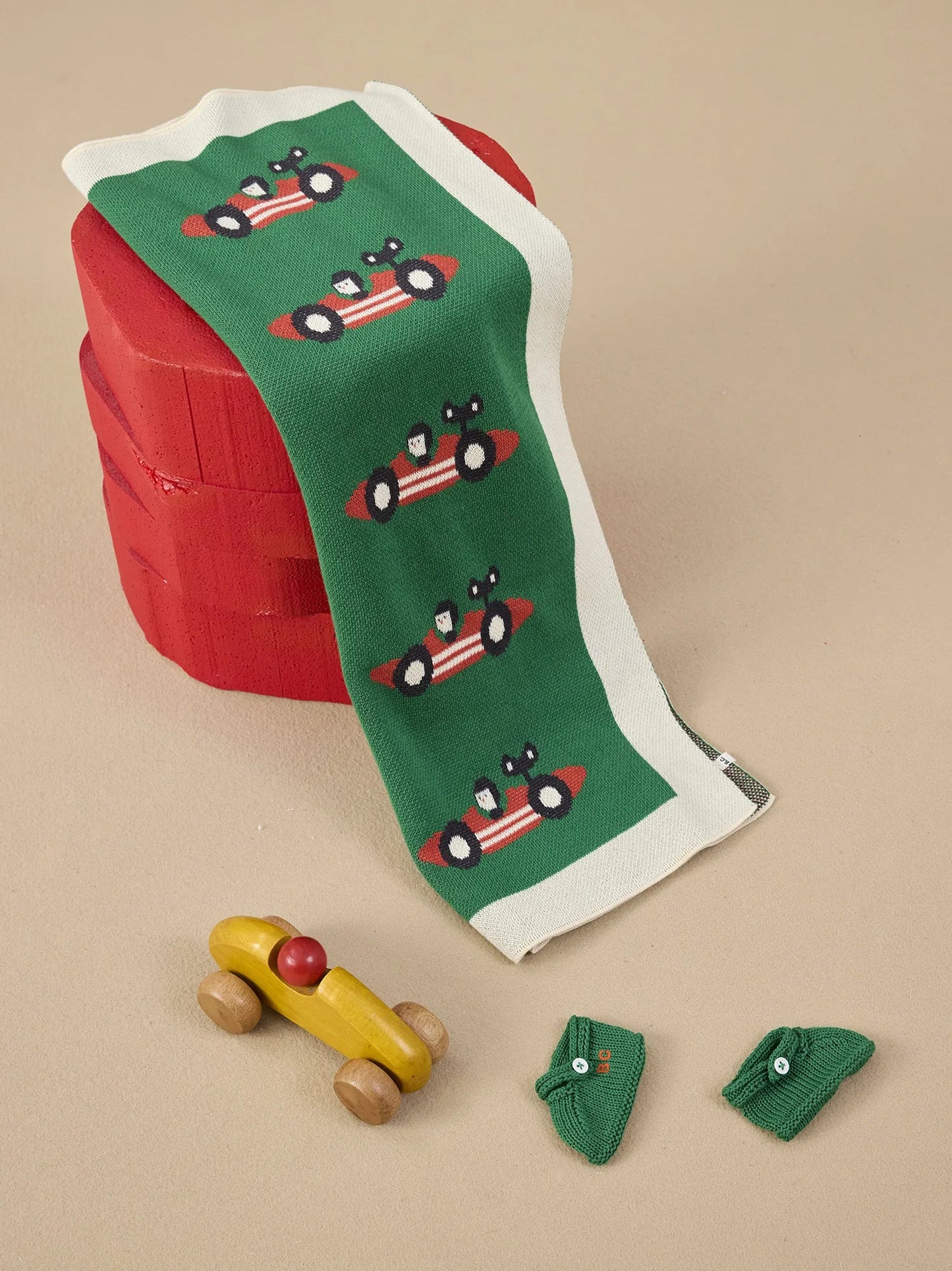 Go!小賽車百分百有機純棉針織禮盒