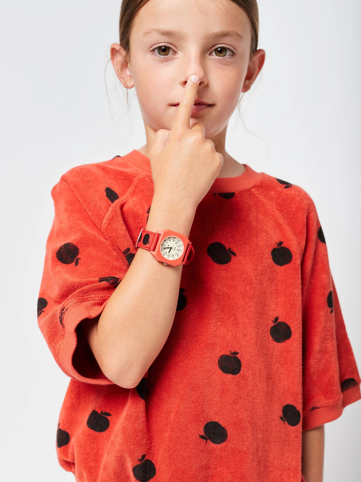 Bobo ChosesＸMini Kyomo聯名蘋果紅色手錶