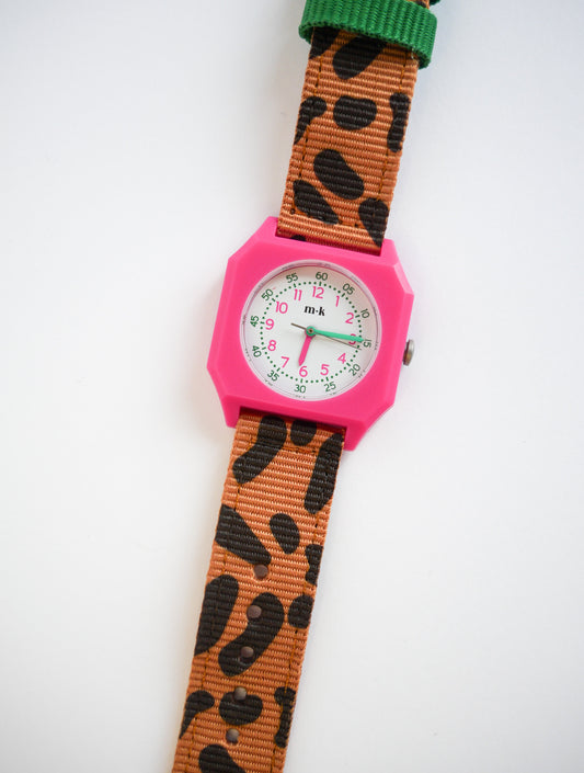 Mini Kyomo x Taxi Brousse 狂野豹花腕錶