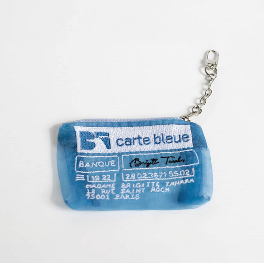 Brigitte Tanaka 藍色歐干紗 運通卡鑰匙小包